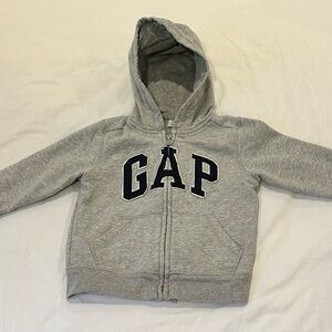 Baby Gap Relaxed Logo Zip Hoodie Toddler Boy Size 3T